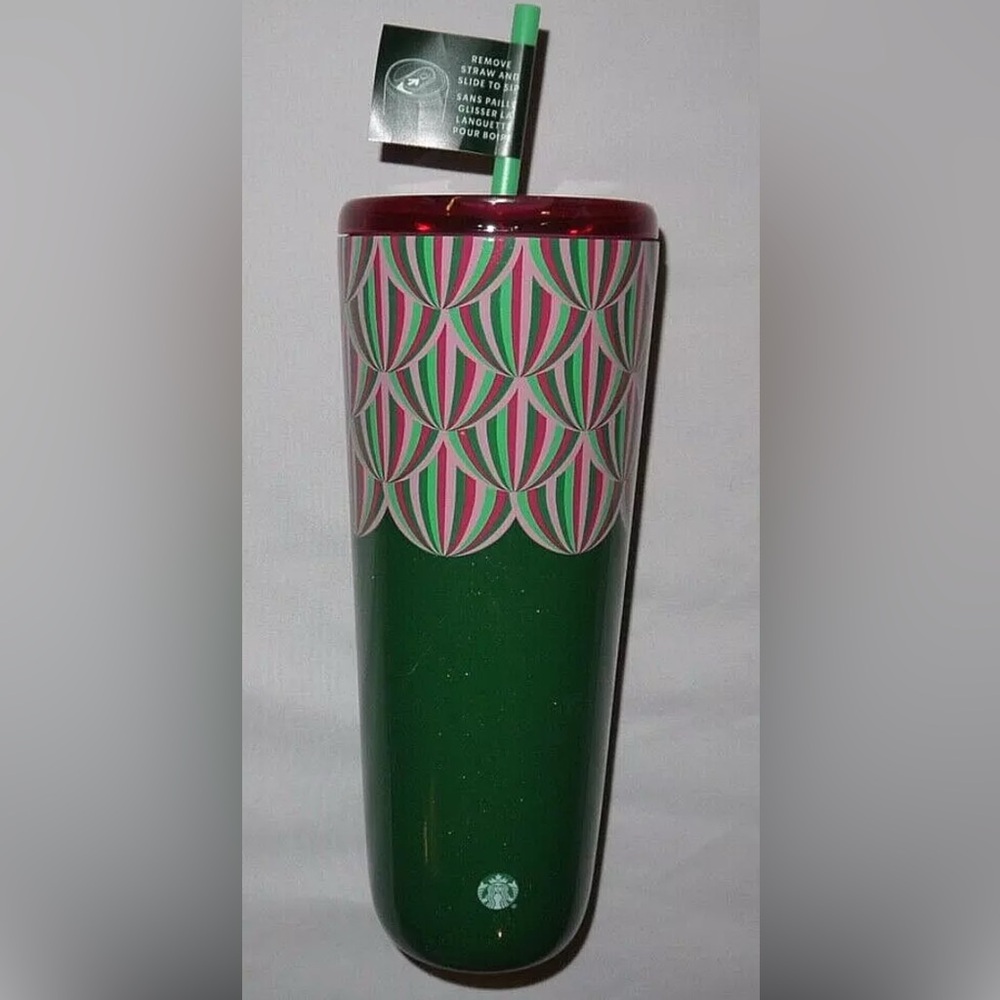 Starbucks 2024 24 oz Venti Cup Rare Design Sip or Straw Coffee Tumbler Brand
